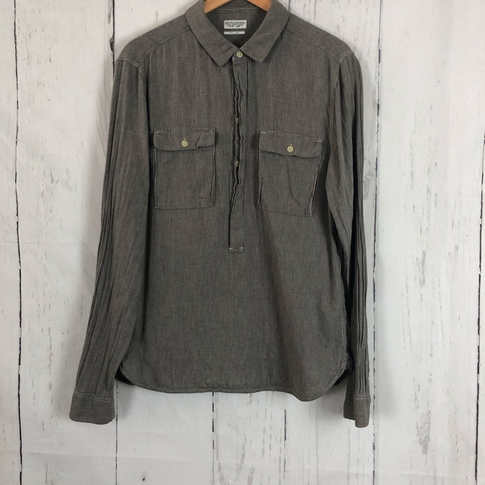 All Saints Long Sleeve Button Up Shirt Top L